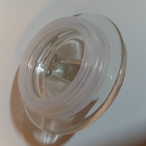 Vintage 90s Glass Christmas Jar with Lid Pandas Christmas Tree - Picture 7 of 7